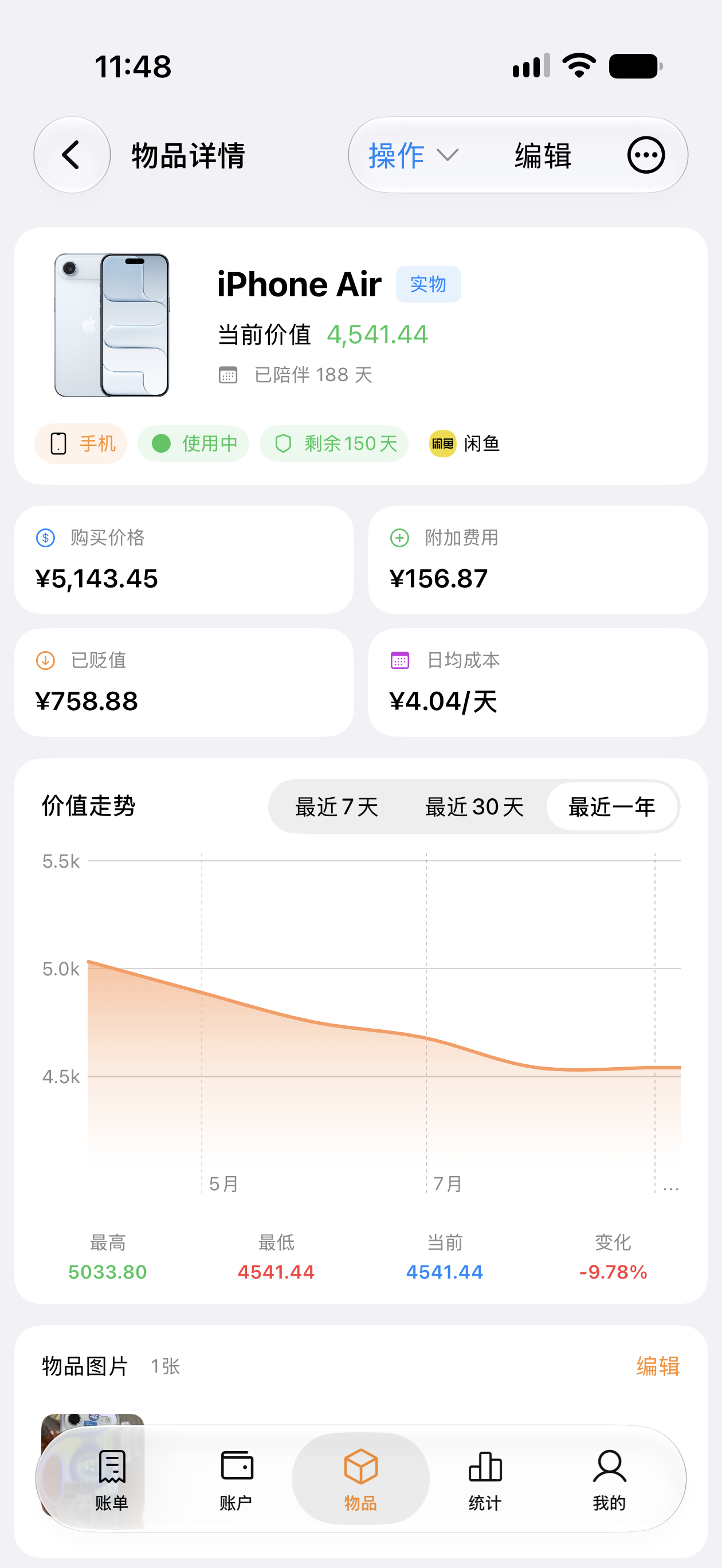 物品详情